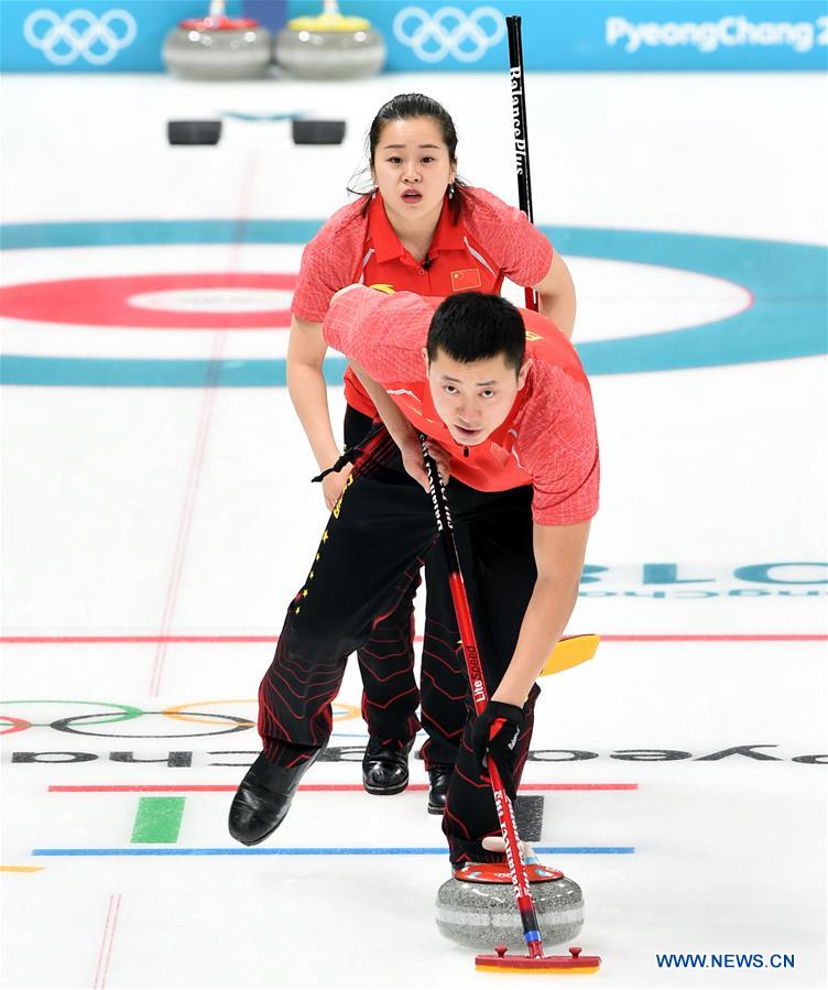 (SP)OLY-SOUTH KOREA-PYEONGCHANG-CURLING-MIXED DOUBLES-CHN VS USA