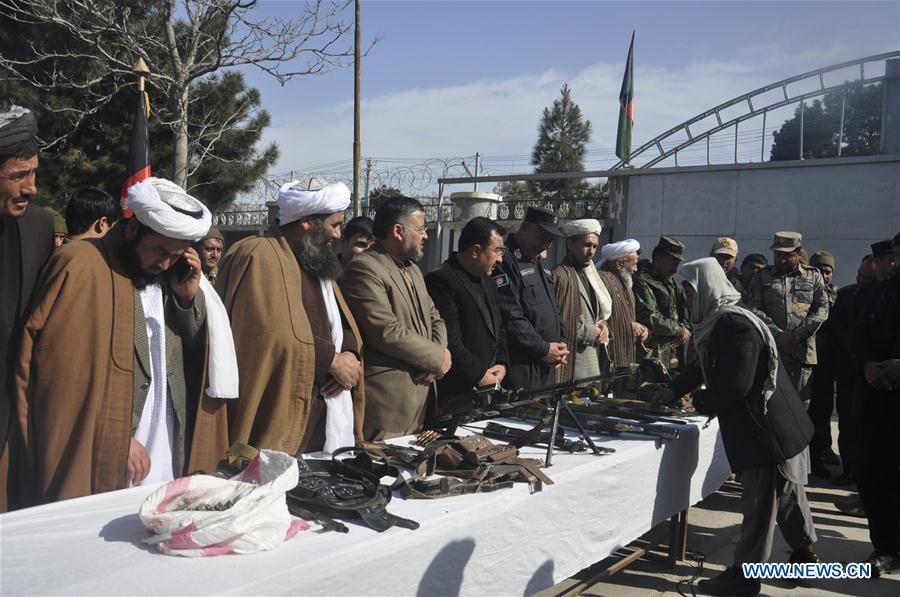 AFGHANISTAN-SHIBERGHAN-SURRENDER CEREMONY-ANTI-GOVERNMENT MILITANTS