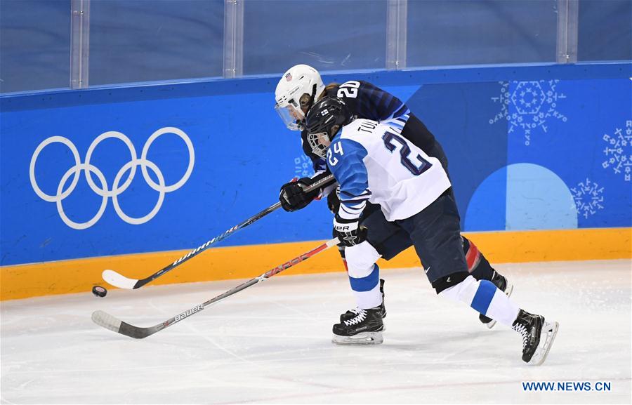 (SP)OLY-SOUTH KOREA-PYEONGCHANG-ICE HOCKEY-USA VS FIN