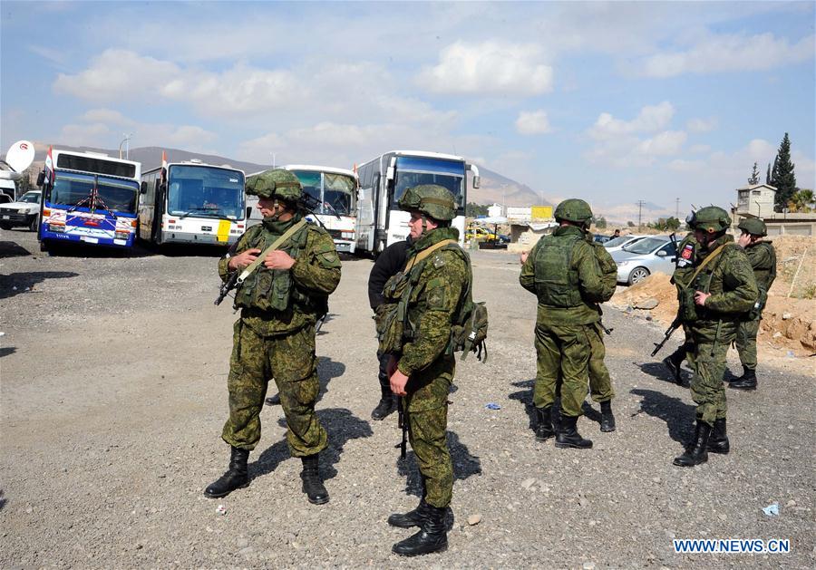 SYRIA-DAMASCUS-COUNTRYSIDE-HUMANITARIAN-CROSSING