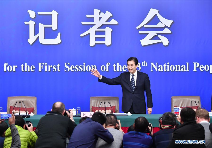 (TWO SESSIONS)CHINA-BEIJING-NPC-PRESS CONFERENCE-COMMERCE (CN)