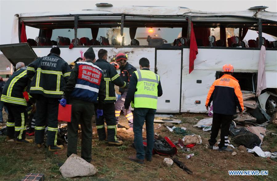 TURKEY-AKSARAY-BUS-ACCIDENT