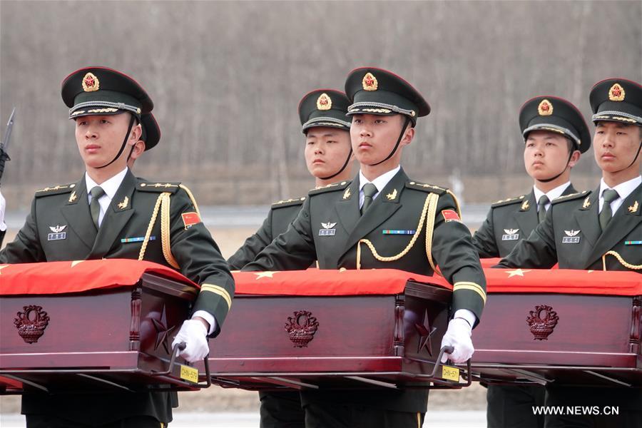 CHINA-SHENYANG-CPV SOLDIERS-REMAINS-RETURN (CN)