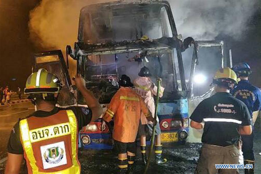 THAILAND-TAK-BUS BLAZE