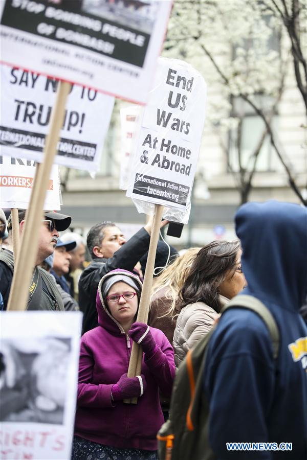 U.S.-NEW YORK-ANTI-WAR PROTEST