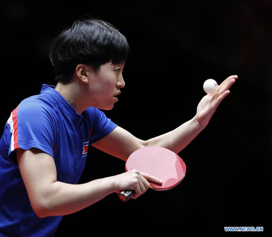 (SP)SWEDEN-HALMSTAD-ITTF WORLD TEAM CHAMPIONSHIPS 2018-SEMIFINAL-DPRK AND SOUTH KOREA