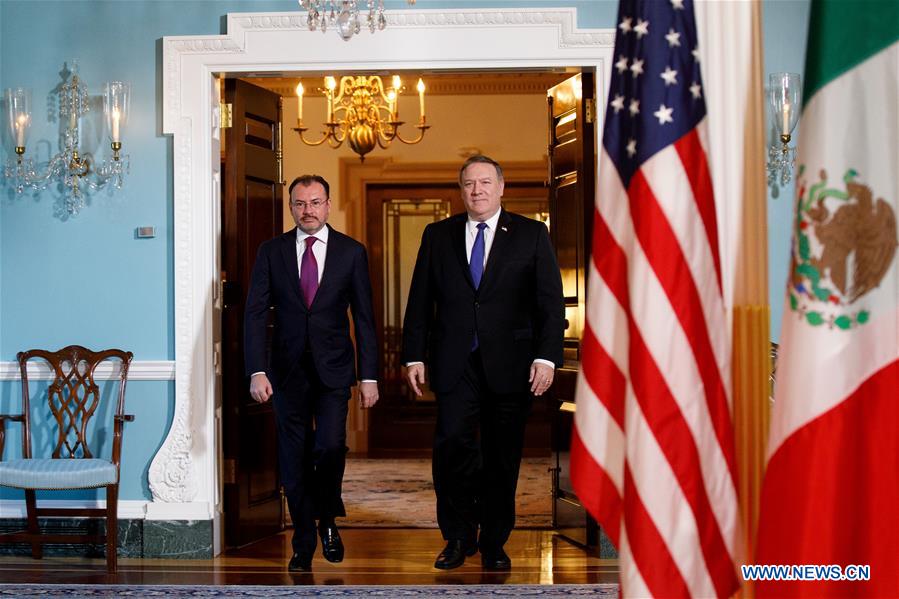 U.S.-WASHINGTON D.C.-POMPEO-MEXICO-FOREIGN SECRETARY-MEETING