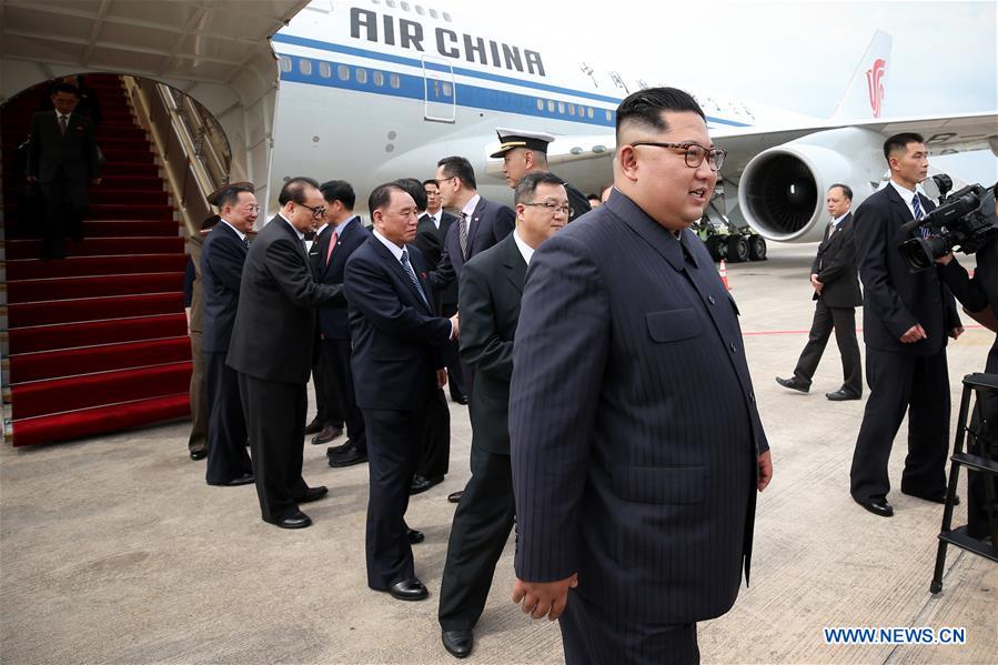 SINGAPORE-DPRK-KIM JONG UN-ARRIVAL