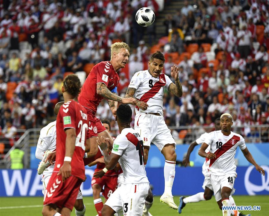 (SP)RUSSIA-SARANSK-2018 WORLD CUP-GROUP C-PERU VS DENMARK