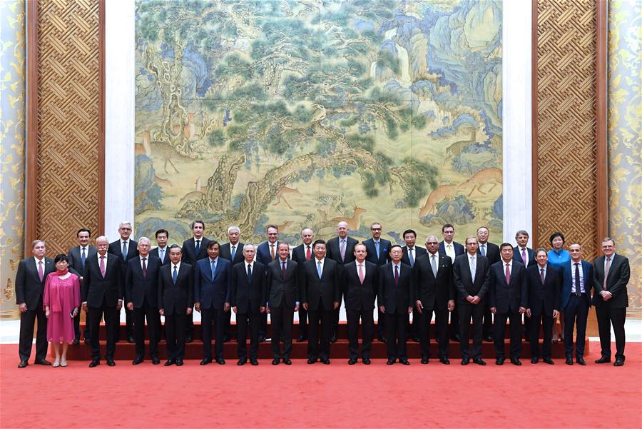 CHINA-BEIJING-XI JINPING-EXECUTIVES OF MULTINATIONAL ENTERPRISES-MEET (CN)