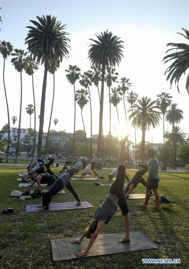 U.S.-LOS ANGELES-INTERNATIONAL YOGA DAY