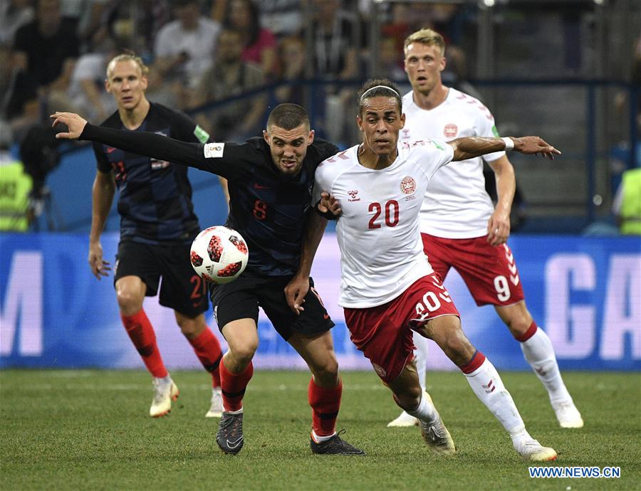 (SP)RUSSIA-NIZHNY NOVGOROD-2018 WORLD CUP-ROUND OF 16-CROATIA VS DENMARK