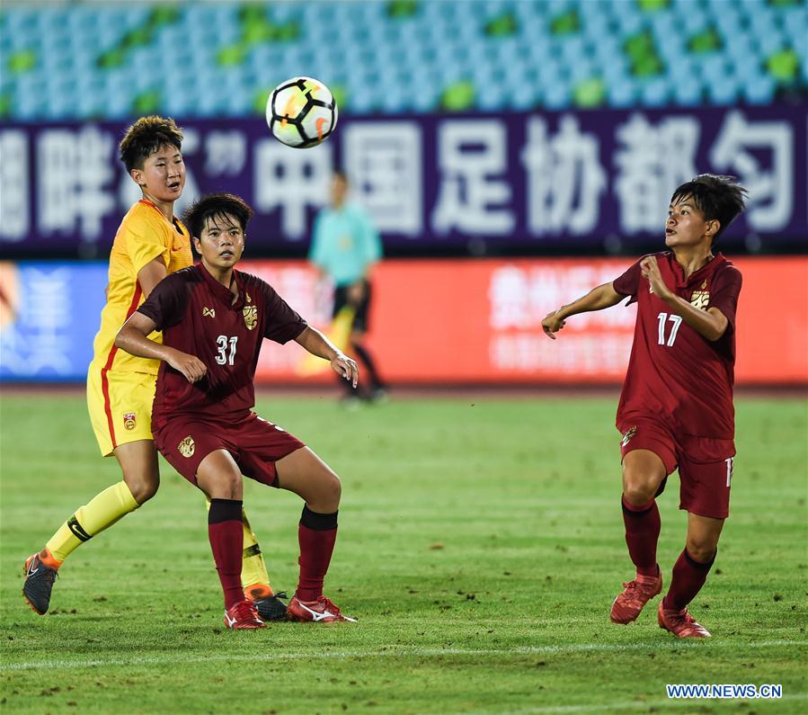 (SP)CHINA-DUYUN-FOOTBALL-INTERNATIONAL WOMEN'S YOUTH