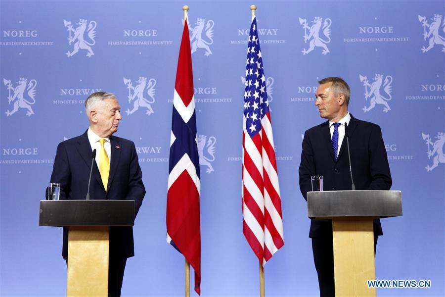 NORWAY-OSLO-U.S.-DEFENSE MINISTER-VISIT