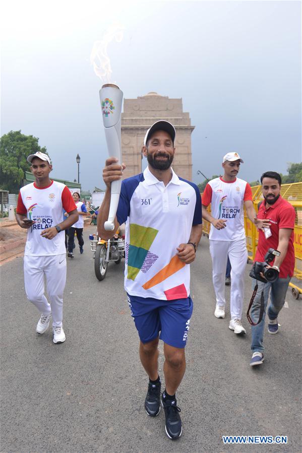 (SP)INDIA-NEW DELHI-ASIAN GAMES-TORCH RELAY