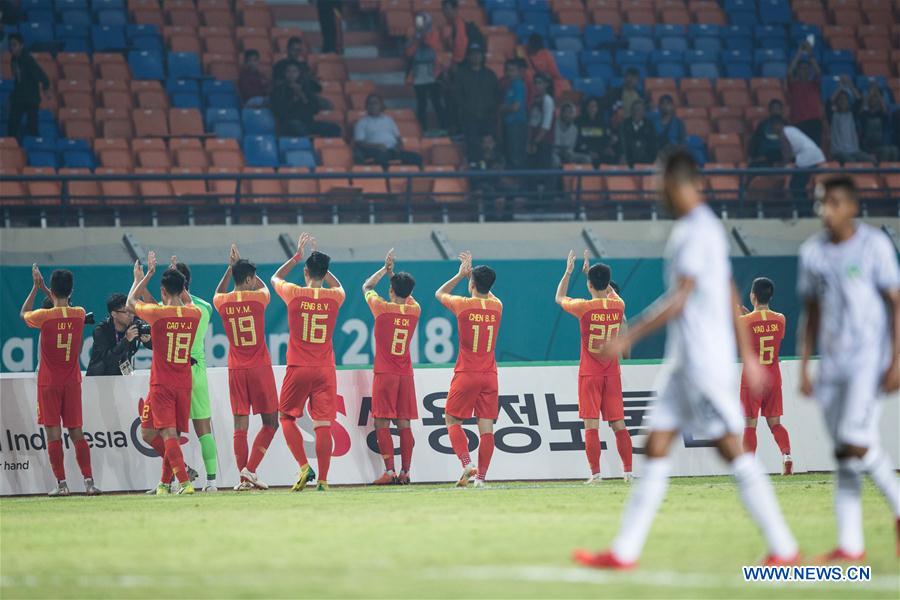 (SP)INDONESIA-BANDUNG-ASIAN GAMES-FOOTBALL-CHINA VS TIMOR LESTE