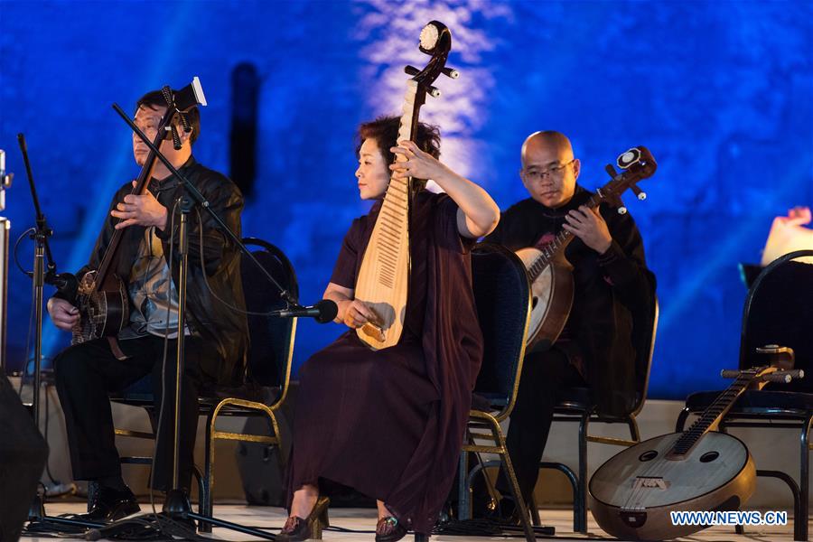 EGYPT-CAIRO-CHINESE FOLK ORCHESTRA