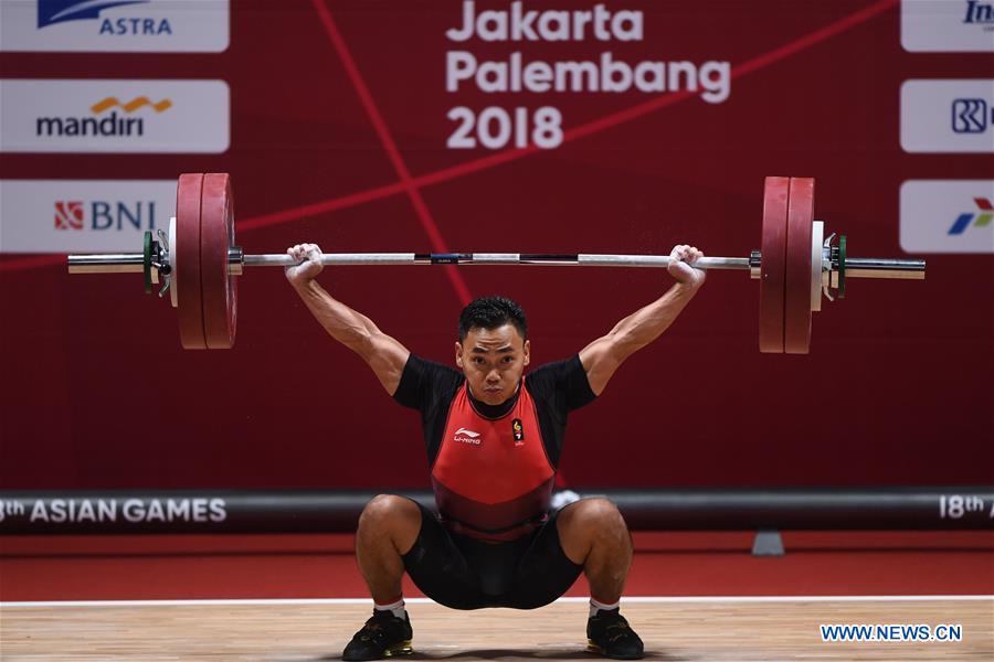 (SP)INDONESIA-JAKARTA-ASIAN GAMES-WEIGHTLIFTING