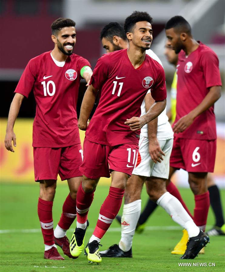 (SP)QATAR-DOHA-SOCCER-FRIENDLY MATCH-QATAR VS PALESTINE