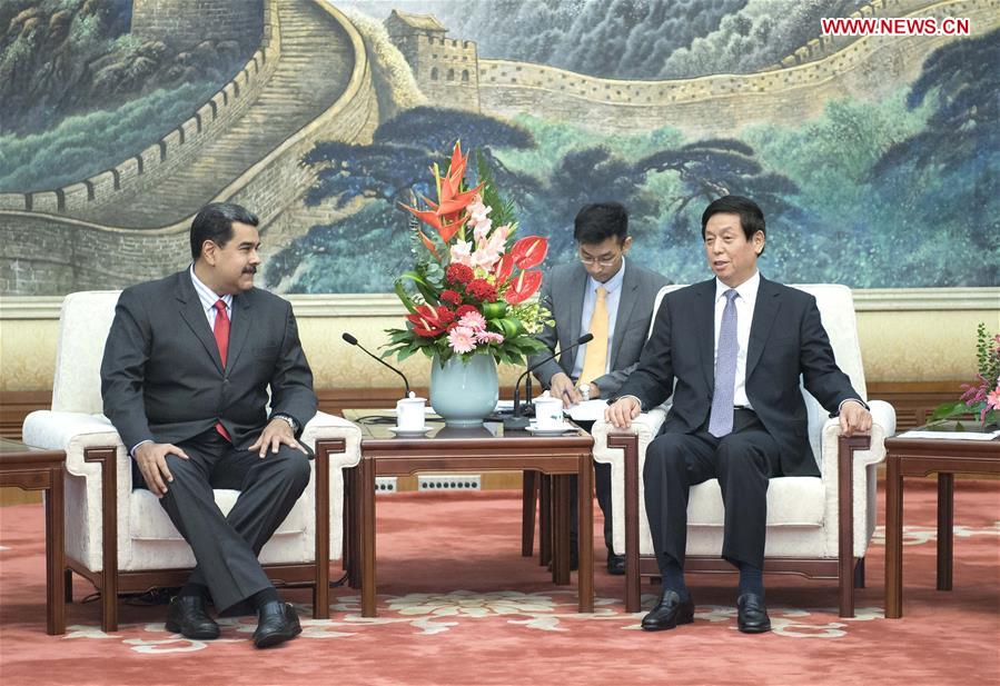 CHINA-BEIJING-LI ZHANSHU-VENEZUELA-MADURO-MEETING (CN)