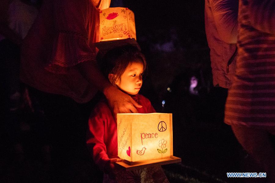 US-LOS ANGELES-WATER LANTERN FESTIVAL