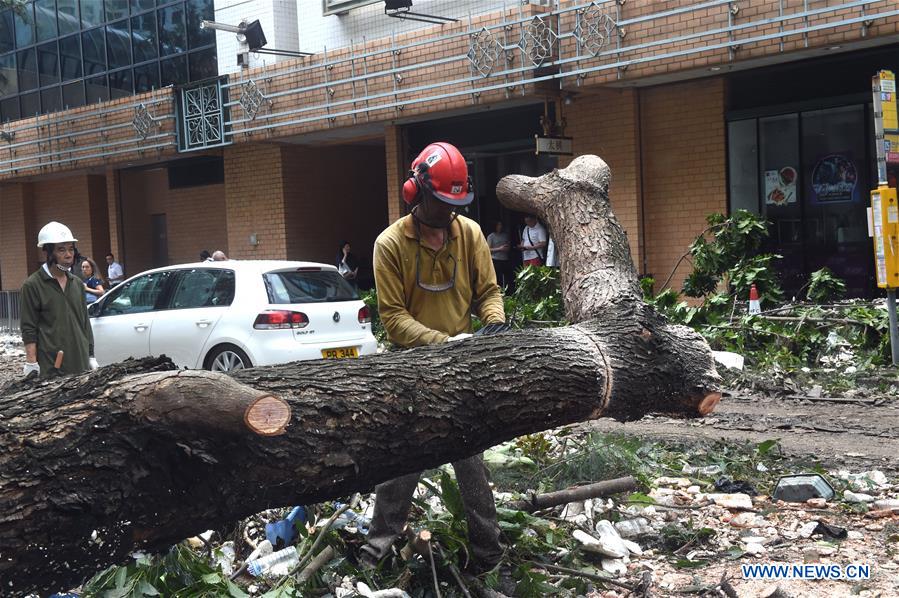 CHINA-HONG KONG-TYPHOON MANGKHUT-AFTERMATH (CN)