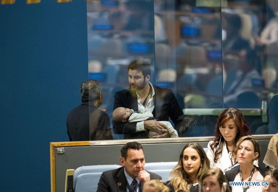 UN-73RD GENERAL ASSEMBLY-JACINDA ARDERN-BABY