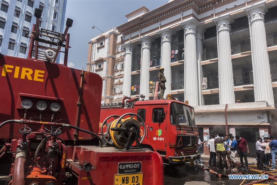 INDIA-KOLKATA-FIRE AT HOSPITAL