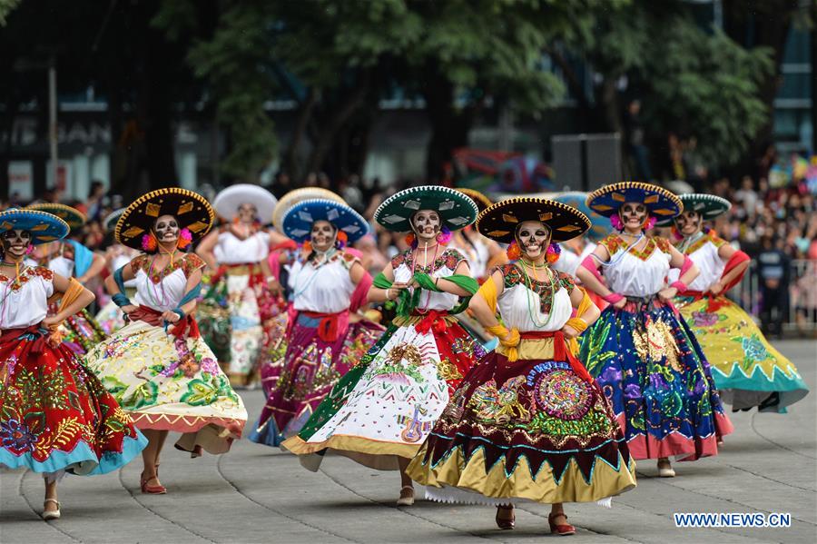 MEXICO-MEXICO CITY-DAY OF THE DEAD-PARADE