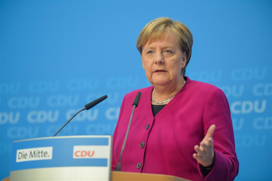 GERMANY-BERLIN-MERKEL-CDU-PRESS CONFERENCE