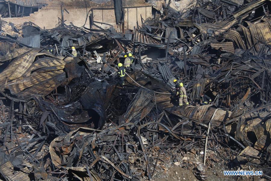 AFGHANISTAN-KABUL-MARKET-FIRE