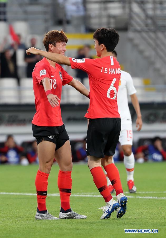 (SP)UAE-ABU DHABI-FOOTBALL-ASIAN CUP-CHN VS KOR