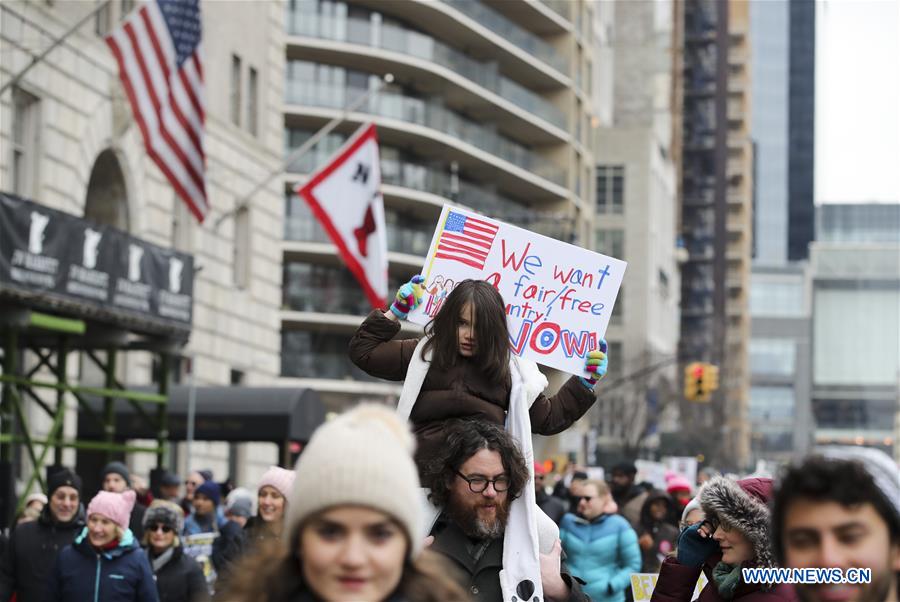 U.S.-NEW YORK-WOMEN'S MARCH