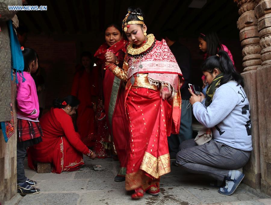 NEPAL-KATHMANDU-CULTURE-BEL BIBAHA CEREMONY