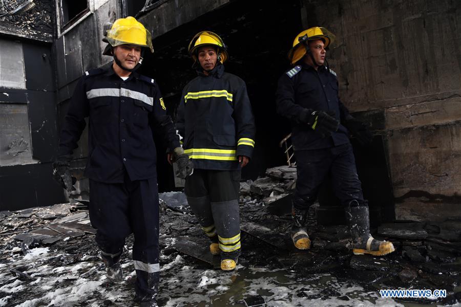 EGYPT-CAIRO-TRAIN STATION-FIRE