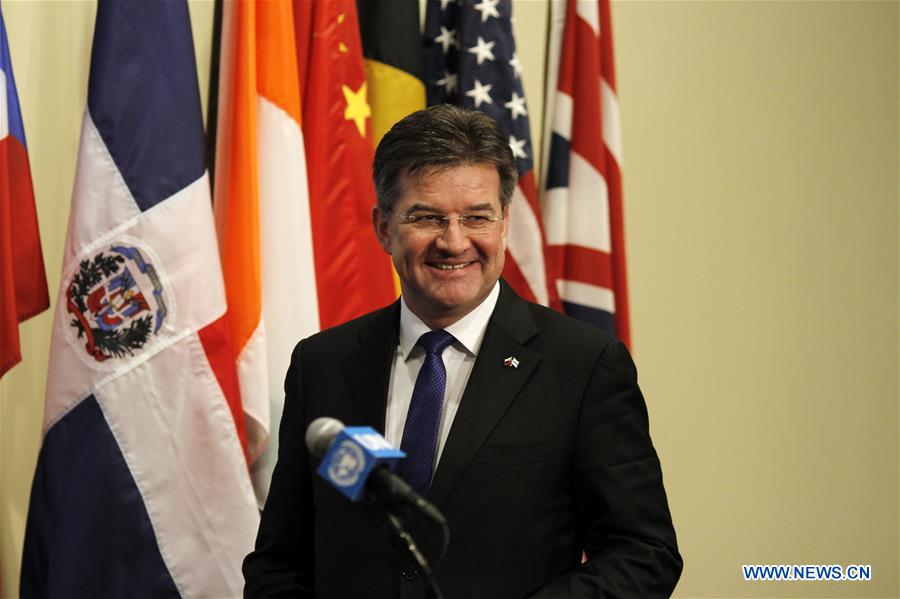 UN-OSCE-MIROSLAV LAJCAK-PRESS ENCOUNTER