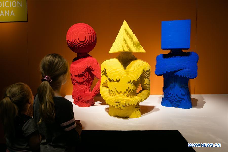 U.S.-DALLAS-ART-EXHIBITION-LEGO