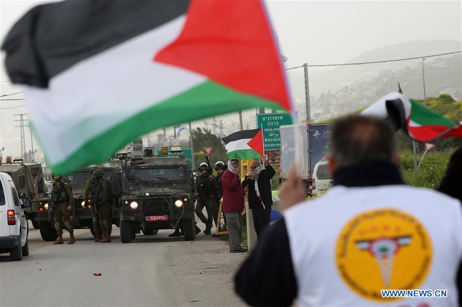 MIDEAST-NABLUS-PROTEST