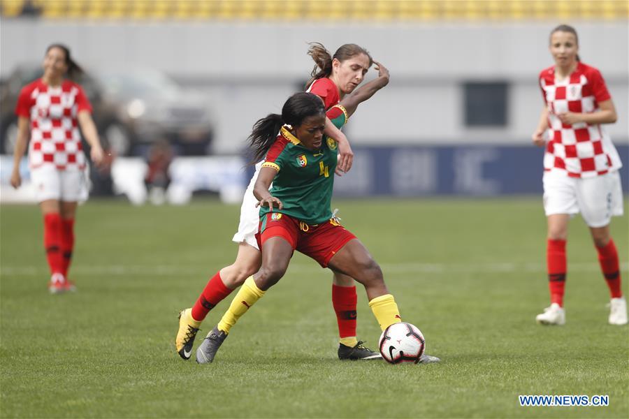 (SP)CHINA-WUHAN-FOOTBALL-INTERNATIONAL WOMEN'S FOOTBALL TOURNAMENT WUHAN 2019-CAMEROON VS CROATIA (CN)