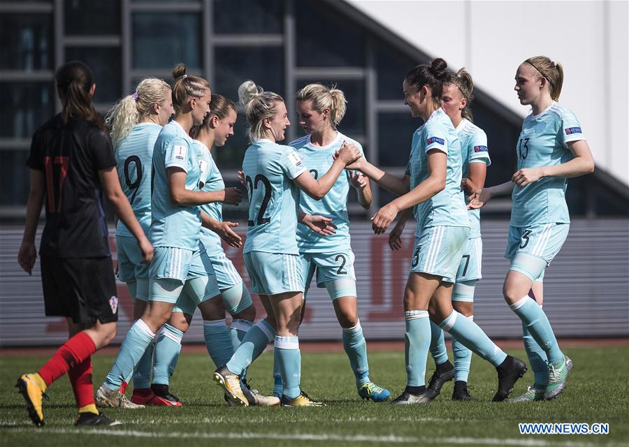 (SP)CHINA-WUHAN-FOOTBALL-INTERNATIONAL WOMEN'S FOOTBALL TOURNAMENT WUHAN 2019-3RD PLACE FINAL-RUSSIA VS CROATIA (CN)