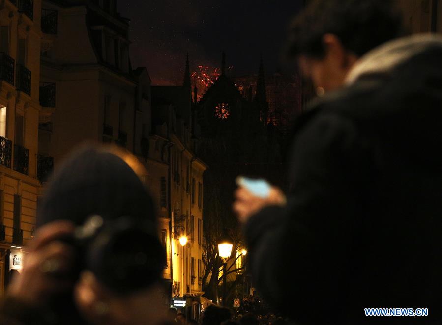 FRANCE-PARIS-NOTRE DAME CATHEDRAL-FIRE