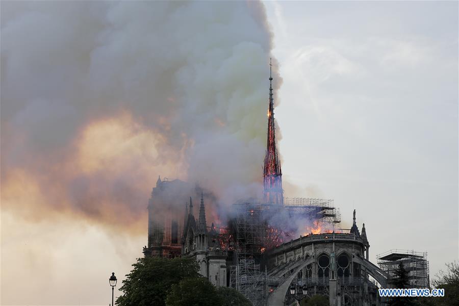 FRANCE-PARIS-NOTRE DAME CATHEDRAL-FIRE