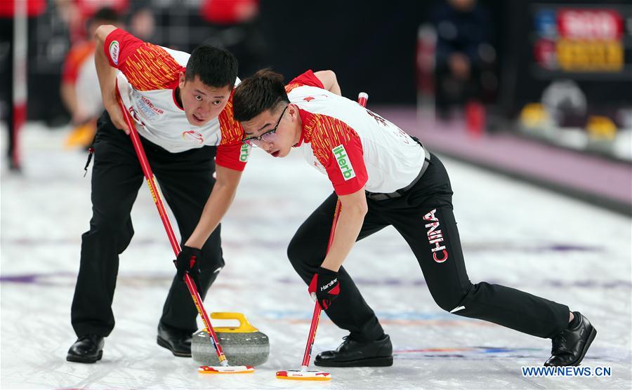 (SP)CHINA-BEIJING-CURLING-WCF WORLD CUP-GRAND FINAL