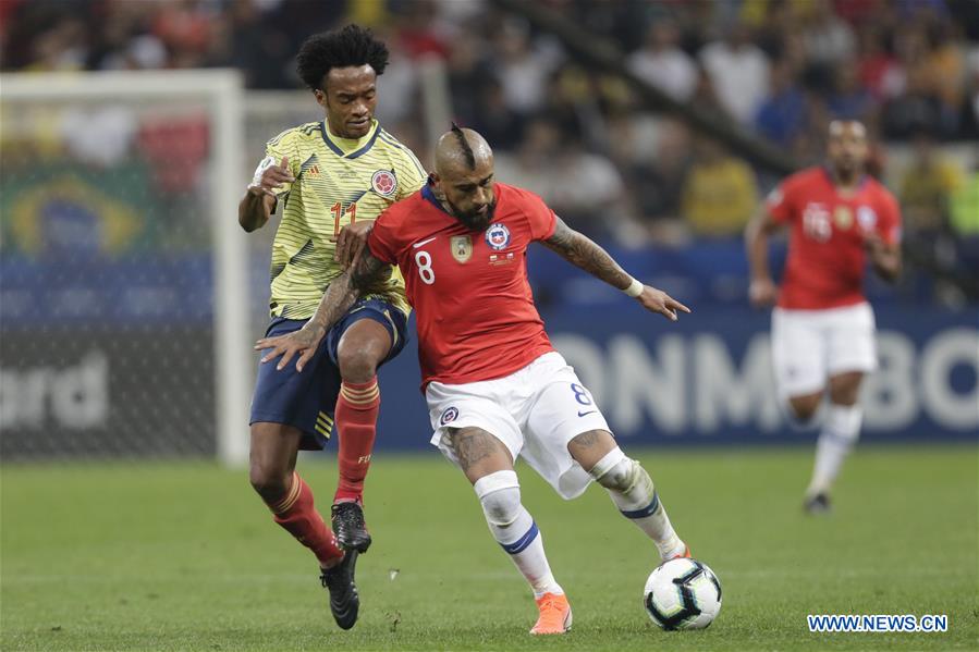 (SP)BRAZIL-SAO PAULO-FOOTBALL-COPA AMERICA 2019-CHILE VS COLOMBIA