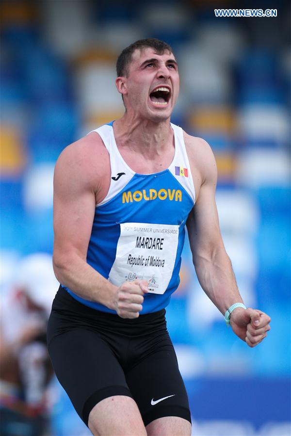 (SP)ITALY-NAPLES-SUMMER UNIVERSIADE-ATHLETICS-MEN'S JAVELIN THROW-FINAL