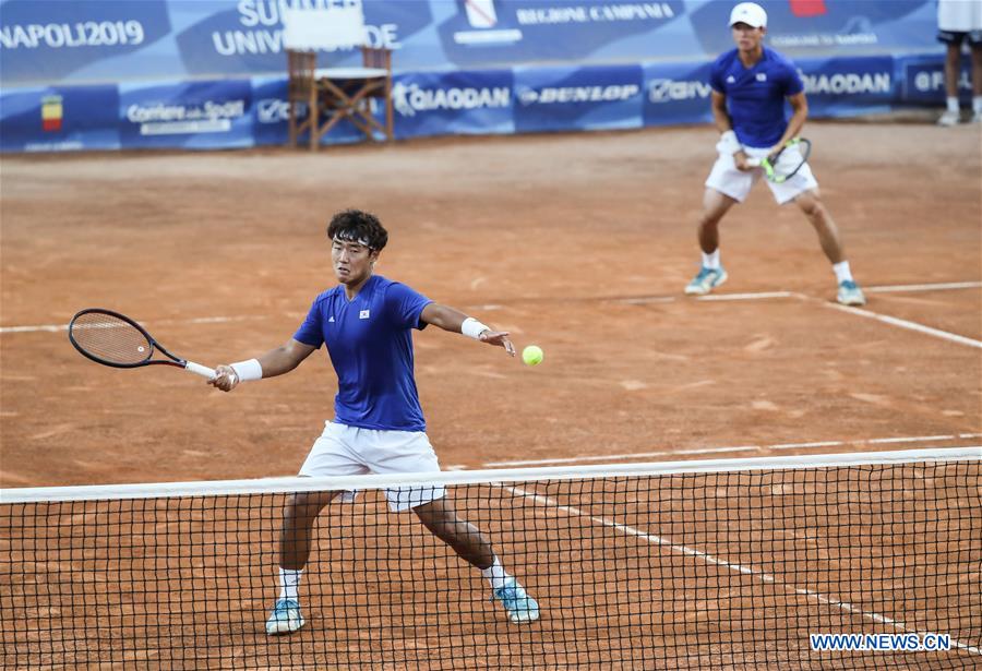 (SP)ITALY-NAPLES-SUMMER UNIVERSIADE 2019-TENNIS-MEN'S DOUBLES-FINAL