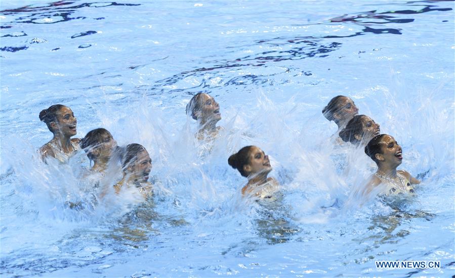 (SP)SOUTH KOREA-GWANGJU-FINA WORLD CHAMPIONSHIPS-ARTISTIC SWIMMING-TEAM TECHNICAL PRELIMINARY