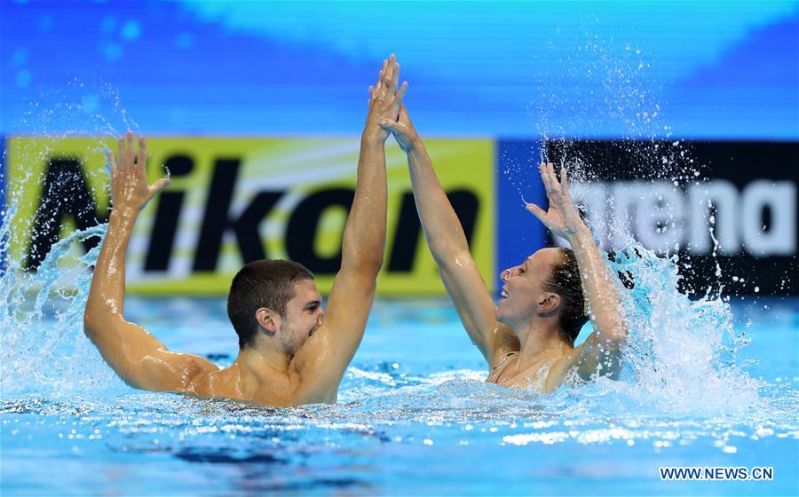 (SP)SOUTH KOREA-GWANGJU-FINA WORLD CHAMPIONSHIPS-ARTISTIC SWIMMING-MIXED DUET FREE