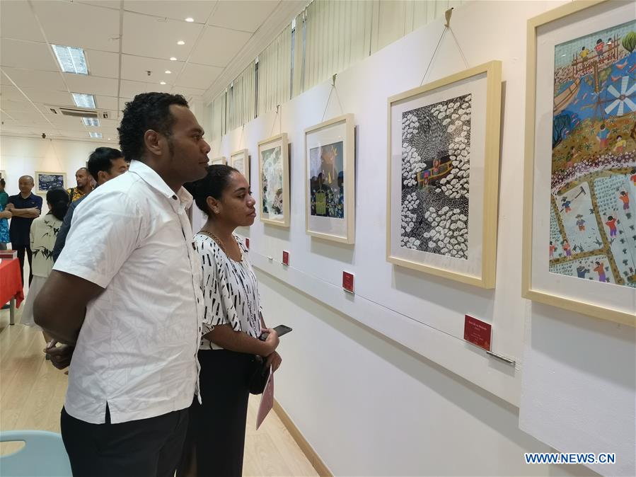 FIJI-SUVA-CHINA-FARMER PAINTINGS EXHIBITION