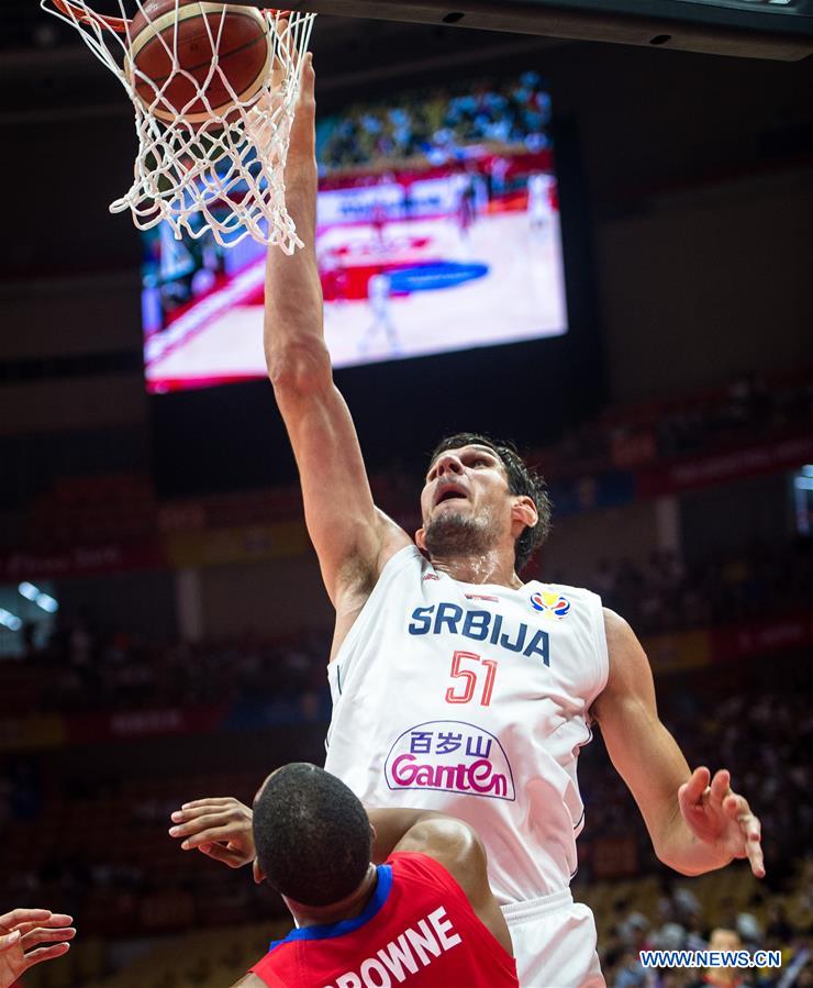 (SP)CHINA-WUHAN-BASKETBALL-FIBA WORLD CUP-GROUP J-SERBIA VS PUERTO RICO (CN)